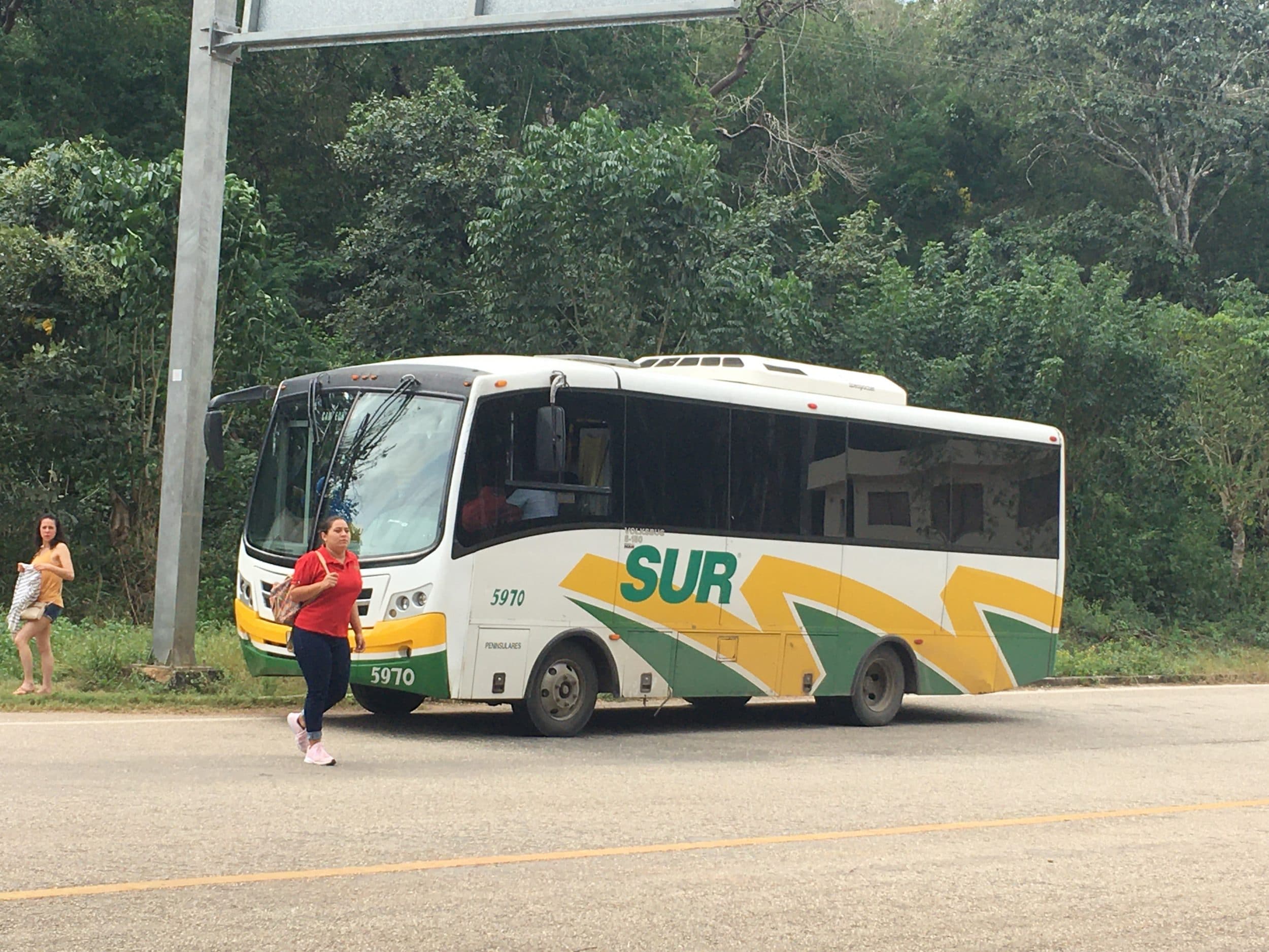 road trip bus yucatan